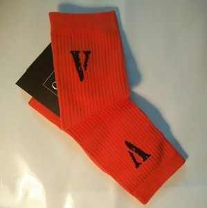 Designer VLONE "V" Logo Orange Socks